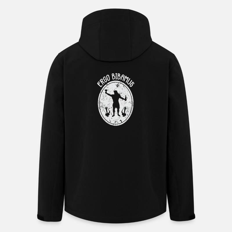 Latin - Ergo Bibamus - Veste softshell homme en polyester recyclé Stanley/Stella - noir