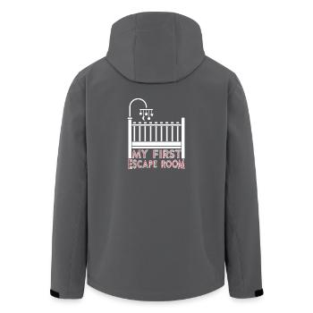 My First Escape Room - Men’s Recycled Softshell Jacket by Stanley/Stella - black - Back - AI Model Male 185 light (185cm)