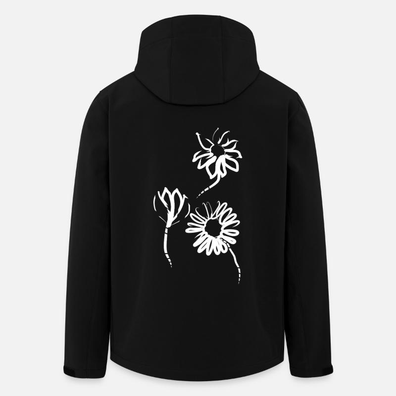 Spring Flowers - Men’s Recycled Softshell Jacket by Stanley/Stella - black