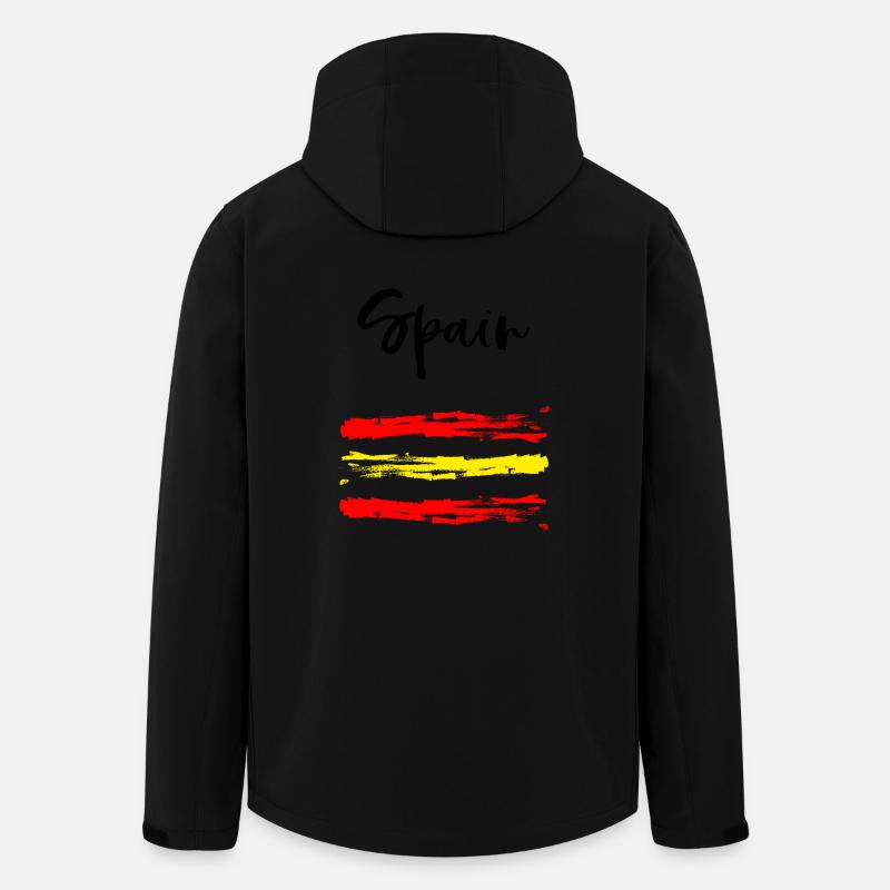 Spain - Spanien - Fußball - Fanshirt - Recycelte Männer Softshell-Jacke von Stanley/Stella - Schwarz