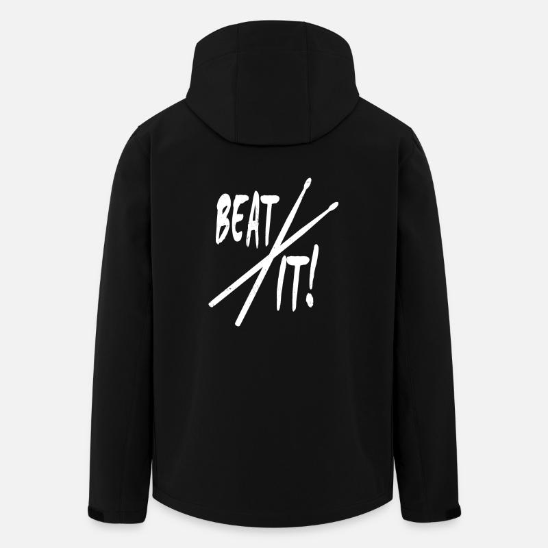 Beat it! Drumsticks - Men’s Recycled Softshell Jacket by Stanley/Stella - black