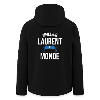 Meilleur Laurent du monde homme - Veste softshell homme en polyester recyclé Stanley/Stella - noir - Dos - AI Model Male 185 light (185cm)
