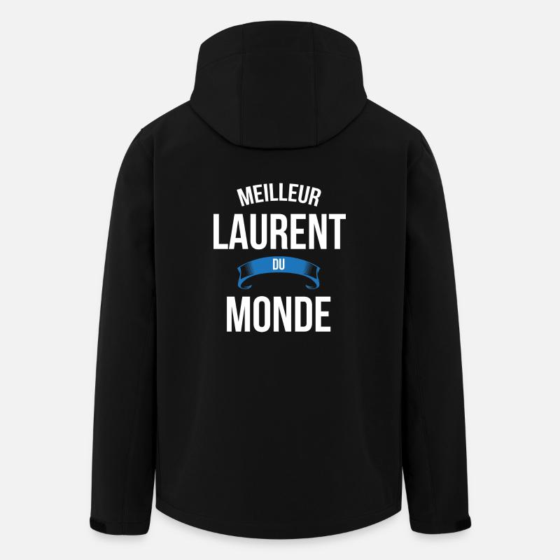 Meilleur Laurent du monde homme - Veste softshell homme en polyester recyclé Stanley/Stella - noir