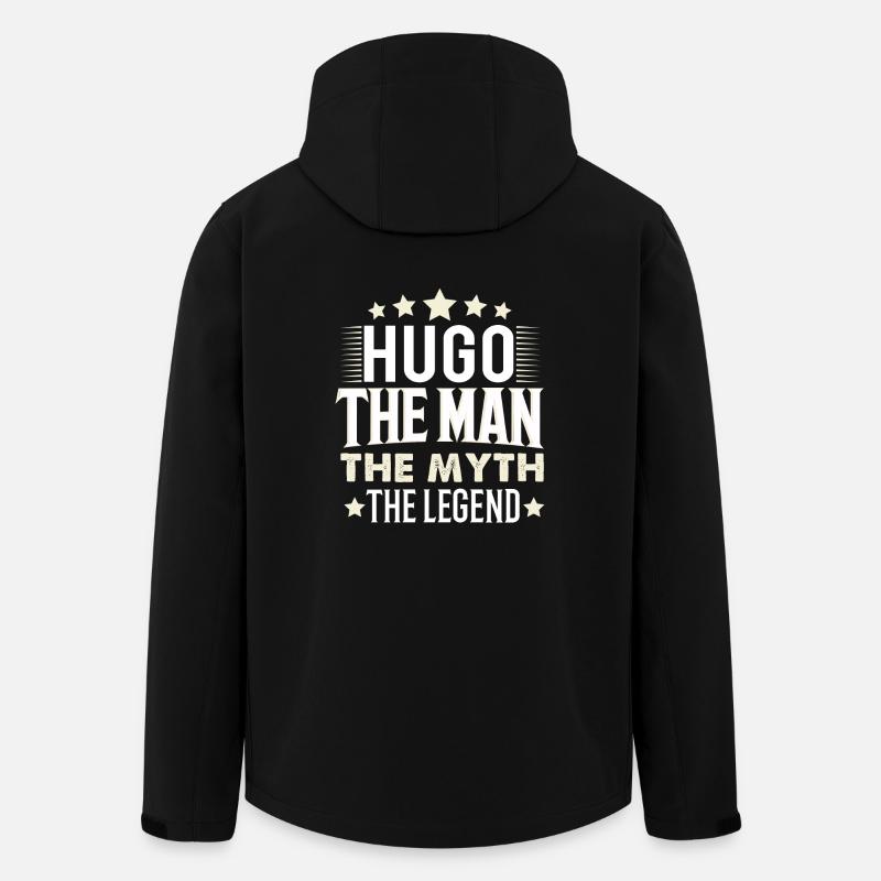 Hugo - Recycelte Männer Softshell-Jacke von Stanley/Stella - Schwarz
