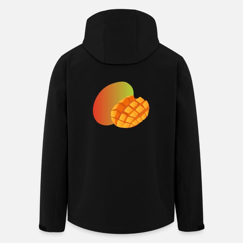 mango veggie gemuese fruits8 - Recycelte Männer Softshell-Jacke von Stanley/Stella - Schwarz
