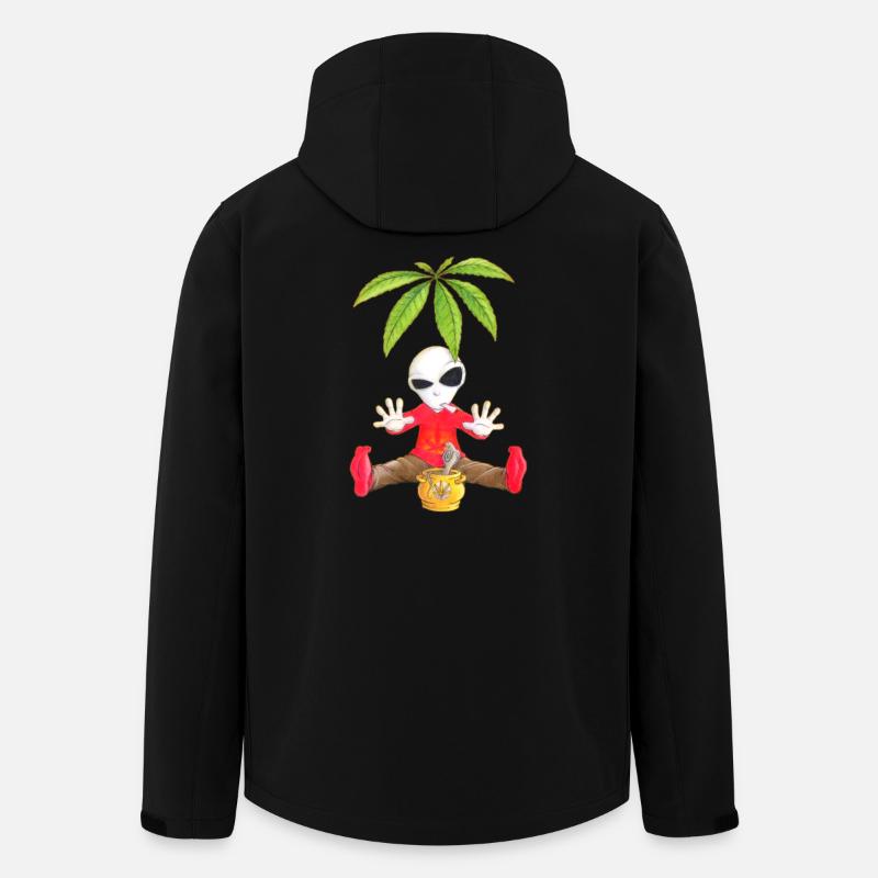 Hanf Alien - Recycelte Männer Softshell-Jacke von Stanley/Stella - Schwarz