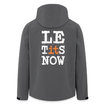Le TITS Now - Funny Spruch für Weihnachten - Recycelte Männer Softshell-Jacke von Stanley/Stella - Schwarz - Hinten - AI Model Male 185 light (185cm)
