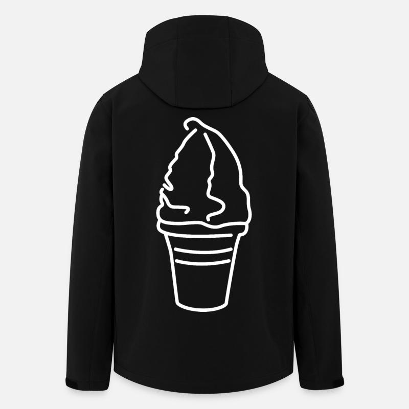Softeis - Recycelte Männer Softshell-Jacke von Stanley/Stella - Schwarz