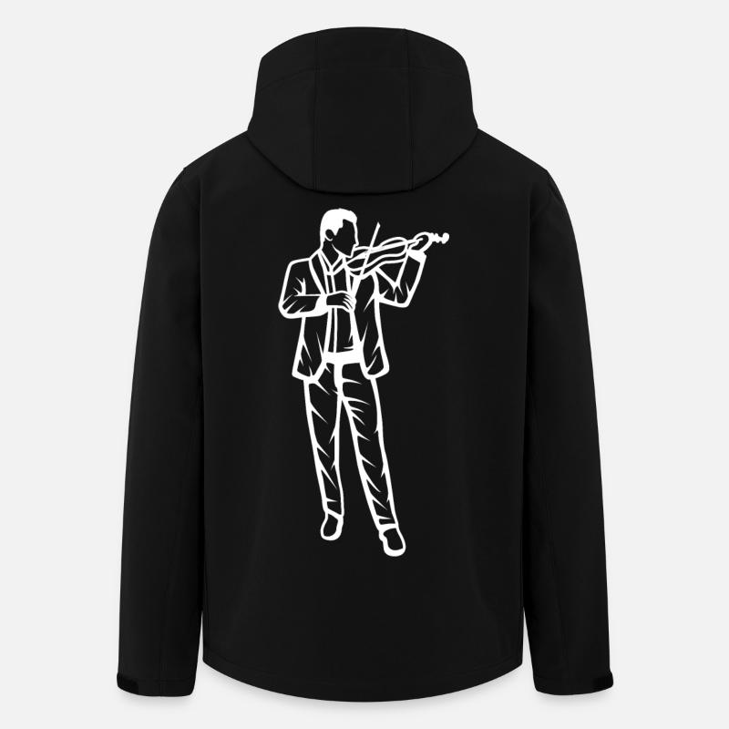 Violinist - Recycelte Männer Softshell-Jacke von Stanley/Stella - Schwarz