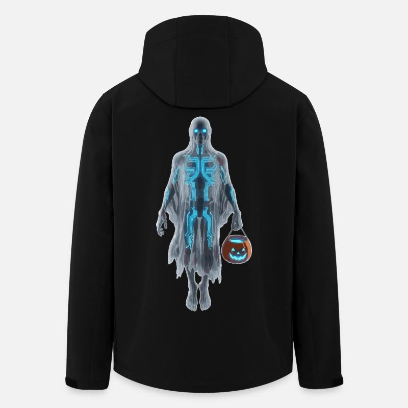 Digitaler Geist - Recycelte Männer Softshell-Jacke von Stanley/Stella - Schwarz