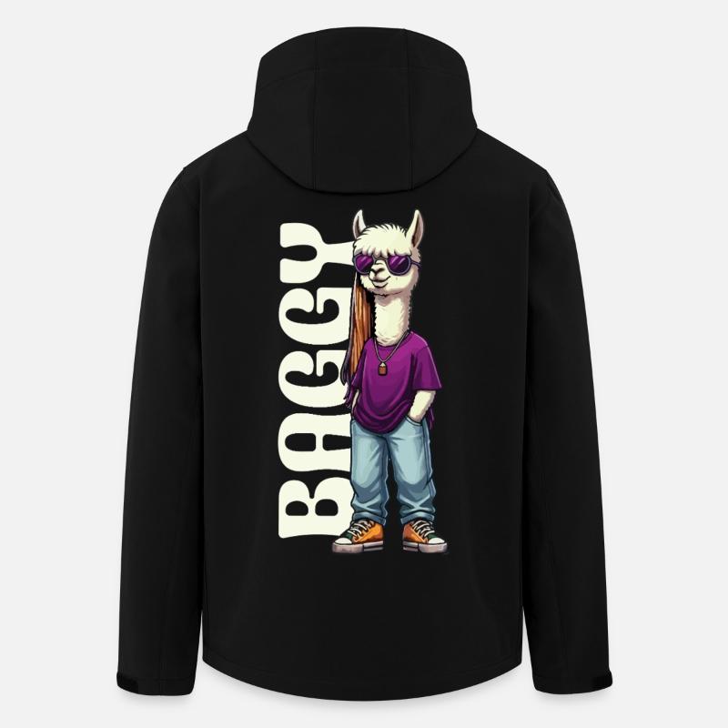 Baggy Alpaka - Recycelte Männer Softshell-Jacke von Stanley/Stella - Schwarz