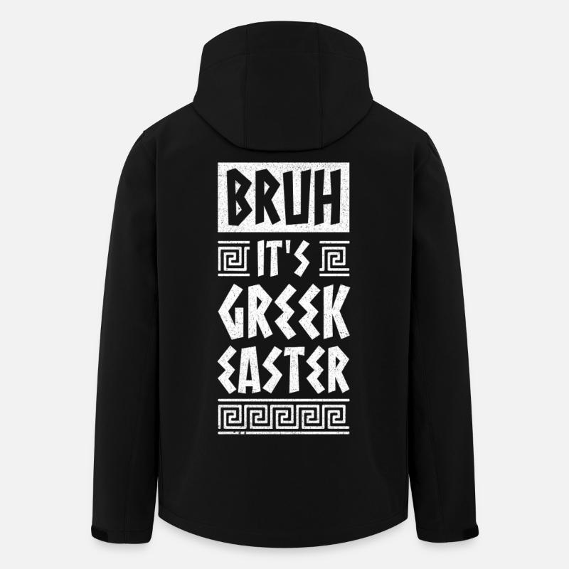 Mec, c’est Pâques orthodoxe grec - Veste softshell homme en polyester recyclé Stanley/Stella - noir