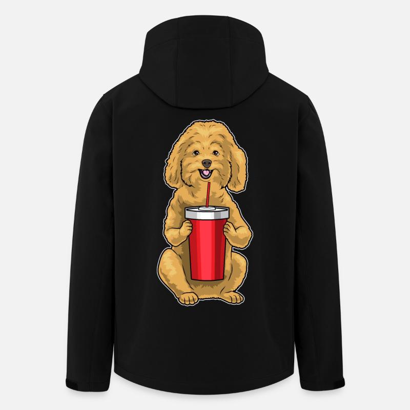 Mug caniche - Veste softshell homme en polyester recyclé Stanley/Stella - noir