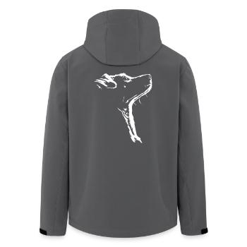 Jack Russell Terrier Hunde Silhouette Wilsigns - Recycelte Männer Softshell-Jacke von Stanley/Stella - Schwarz - Hinten - AI Model Male 185 light (185cm)
