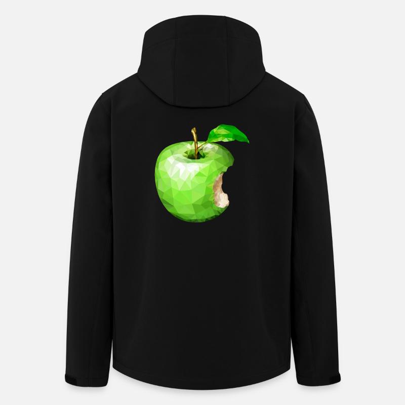 Apfel,Kunst,Obst - Recycelte Männer Softshell-Jacke von Stanley/Stella - Schwarz