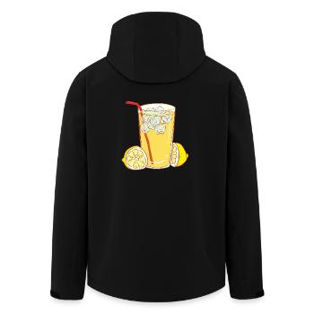 lemon limette zitrone citrus veggie gemuese fruits - Recycelte Männer Softshell-Jacke von Stanley/Stella - Schwarz - Hinten - AI Model Male 185 light (185cm)