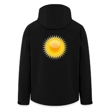rainbow sun clouds weather rainbow sun cloud50 - Men’s Recycled Softshell Jacket by Stanley/Stella - black - Back - AI Model Male 185 light (185cm)