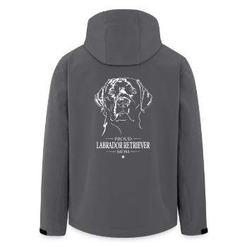 Labrador Retriever Mom Hunde Hund Labbi Wilsigns - Recycelte Männer Softshell-Jacke von Stanley/Stella - Schwarz - Hinten - AI Model Male 185 light (185cm)