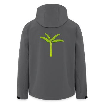 banana banana fruit veggie vegetables fruits62 - Men’s Recycled Softshell Jacket by Stanley/Stella - black - Back - AI Model Male 185 light (185cm)