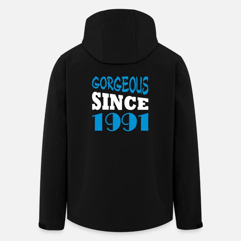Gorgeous since 1991 - Recycelte Männer Softshell-Jacke von Stanley/Stella - Schwarz