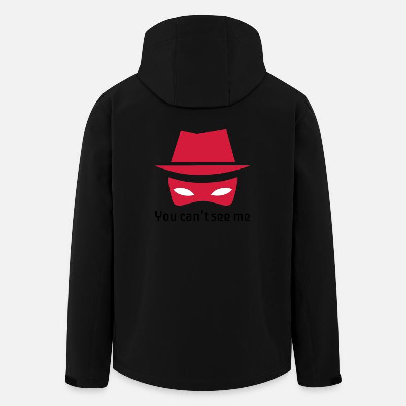 L'espion invisible - Veste softshell homme en polyester recyclé Stanley/Stella - noir