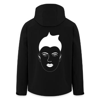 Esmeralda - Men’s Recycled Softshell Jacket by Stanley/Stella - black - Back - AI Model Male 185 light (185cm)