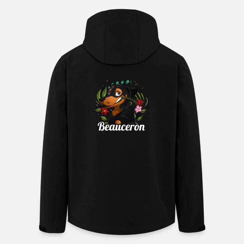Beauceron happiness - Men’s Recycled Softshell Jacket by Stanley/Stella - black