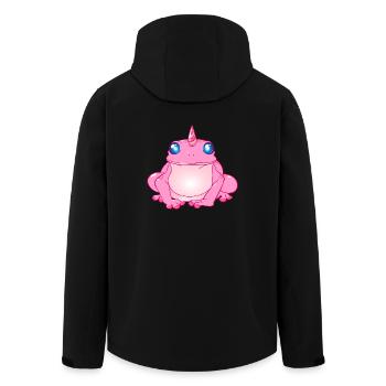 Unicorn Toad Frog Pink - Men’s Recycled Softshell Jacket by Stanley/Stella - black - Back - AI Model Male 185 light (185cm)
