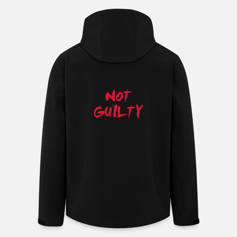 NOT GUILTY ROT - Recycelte Männer Softshell-Jacke von Stanley/Stella - Schwarz