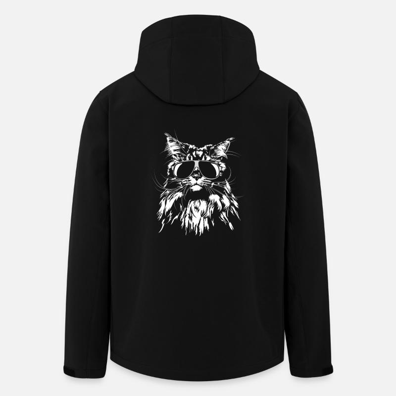 MAINE COON cool lunettes de soleil Chat De Wilsign - Veste softshell homme en polyester recyclé Stanley/Stella - noir