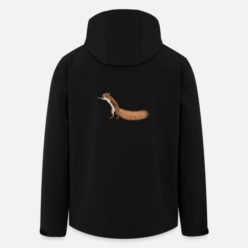 Eichhörnchen - Recycelte Männer Softshell-Jacke von Stanley/Stella - Schwarz