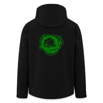 chou-fleur du chou-fleur légume Halloween - Veste softshell homme en polyester recyclé Stanley/Stella - noir - Dos - AI Model Male 185 light (185cm)