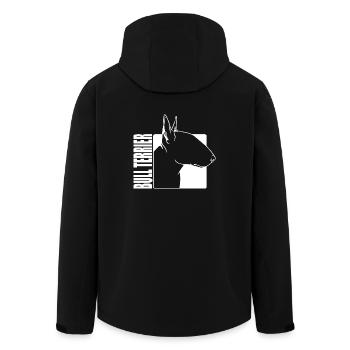 Bull Terrier Profil Chiens Chien Wilsigns - Veste softshell homme en polyester recyclé Stanley/Stella - noir - Dos - AI Model Male 185 light (185cm)