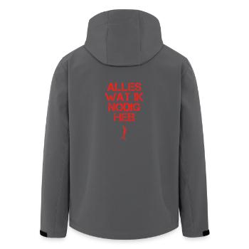 presentje wat ik nodig roller skating skating woma - Recycelte Männer Softshell-Jacke von Stanley/Stella - Schwarz - Hinten - AI Model Male 185 light (185cm)