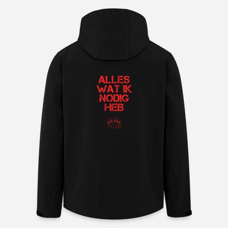 presentje wat ik nodig bowlerin - Recycelte Männer Softshell-Jacke von Stanley/Stella - Schwarz