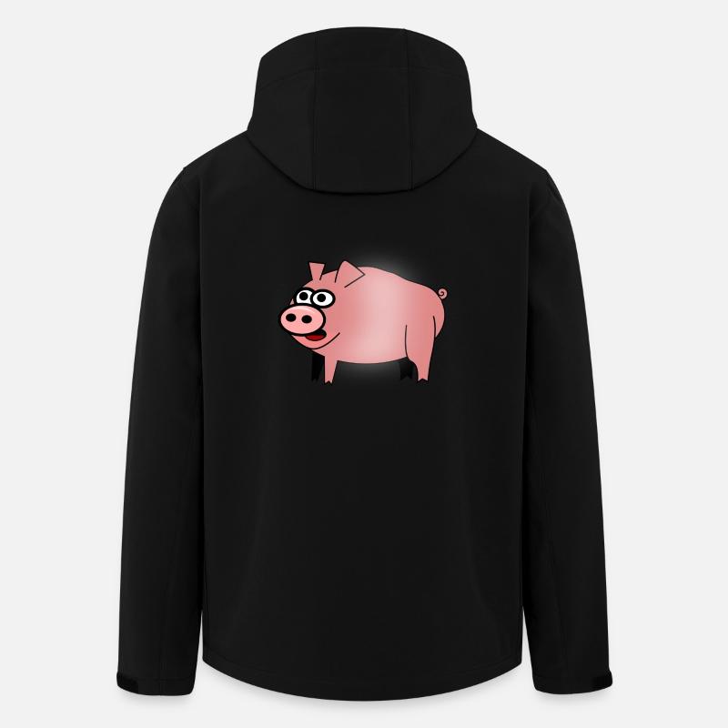 bbq barbecue grillen burger beef bacon steak spare - Recycelte Männer Softshell-Jacke von Stanley/Stella - Schwarz