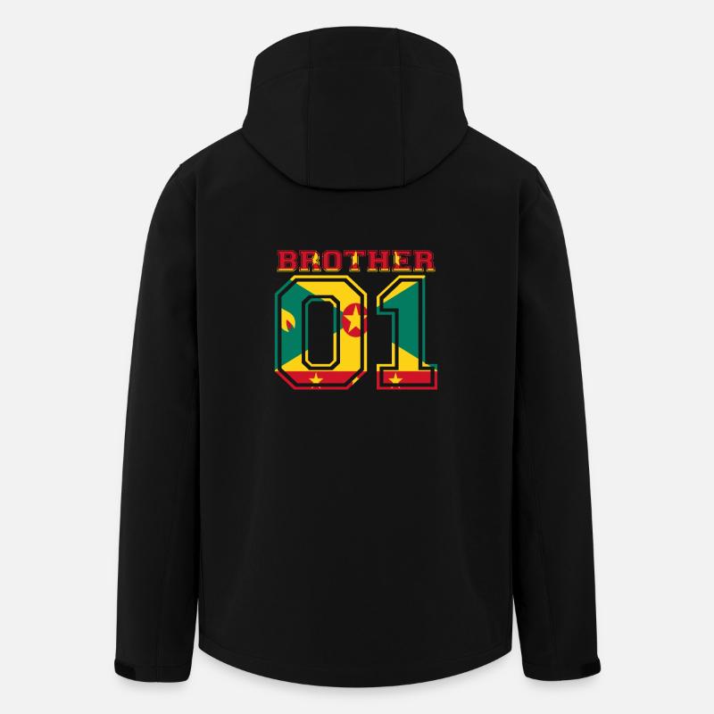 bruder brother 01 king Grenada - Recycelte Männer Softshell-Jacke von Stanley/Stella - Schwarz