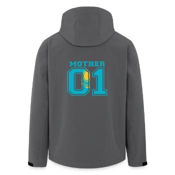 MÈRE MÈRE MAMA 01 QUEEN Kazakhstan - Veste softshell homme en polyester recyclé Stanley/Stella - noir - Dos - AI Model Male 185 light (185cm)