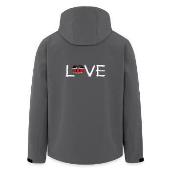 Liebe Heimat Wurzeln Home Stolz Land Kenia png - Recycelte Männer Softshell-Jacke von Stanley/Stella - Schwarz - Hinten - AI Model Male 185 light (185cm)