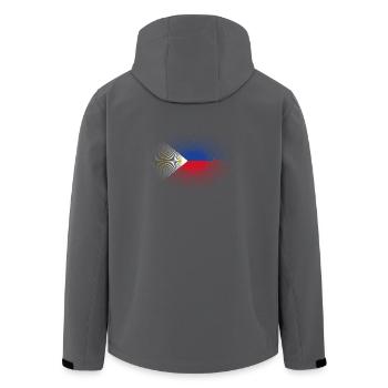 Heimatliebe heimat sonne schein flagge stolz Phili - Recycelte Männer Softshell-Jacke von Stanley/Stella - Schwarz - Hinten - AI Model Male 185 light (185cm)