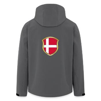 Champion de la Coupe du Monde 2018 équipe wm Danemark .png - Veste softshell homme en polyester recyclé Stanley/Stella - noir - Dos - AI Model Male 185 light (185cm)