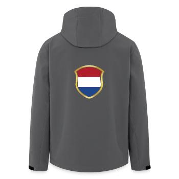 Champion de la Coupe du Monde 2018 équipe wm holland .png - Veste softshell homme en polyester recyclé Stanley/Stella - noir - Dos - AI Model Male 185 light (185cm)
