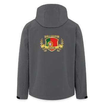 Weltmeister wm champion team 2018 PORTUGAL portuge - Recycelte Männer Softshell-Jacke von Stanley/Stella - Schwarz - Hinten - AI Model Male 185 light (185cm)
