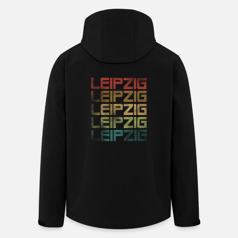 Leipzig - Used Look - Recycelte Männer Softshell-Jacke von Stanley/Stella - Schwarz