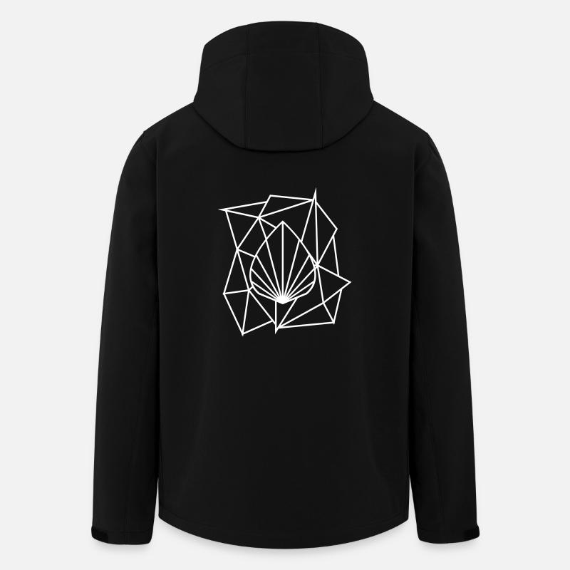 Polygon Augmented Logo - Men’s Recycled Softshell Jacket by Stanley/Stella - black