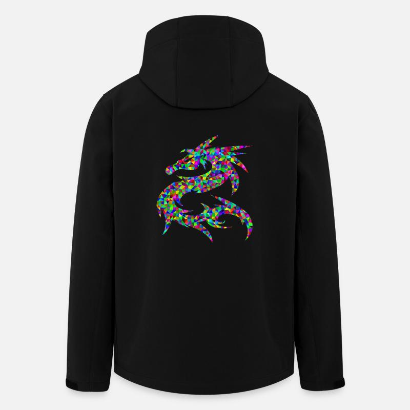 Dragon - Recycelte Männer Softshell-Jacke von Stanley/Stella - Schwarz