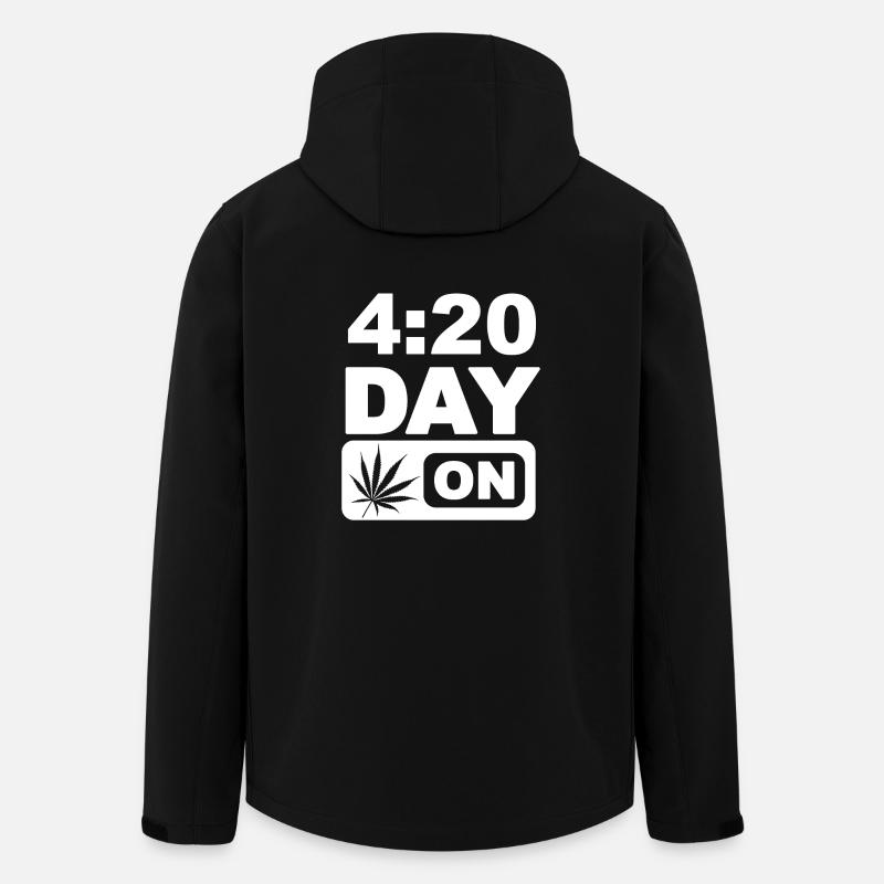 420 jours fériés - Veste softshell homme en polyester recyclé Stanley/Stella - noir
