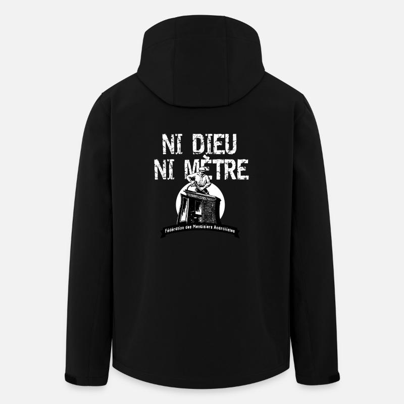 anar - Veste softshell homme en polyester recyclé Stanley/Stella - noir