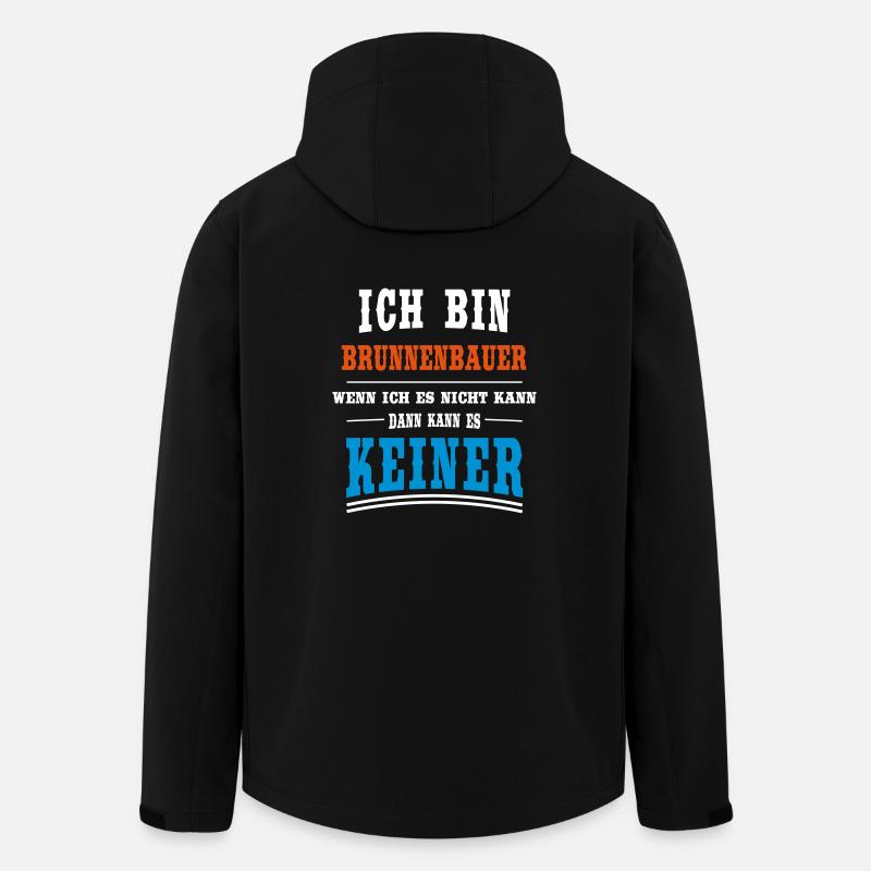 Brunnenbauer Beruf - Recycelte Männer Softshell-Jacke von Stanley/Stella - Schwarz