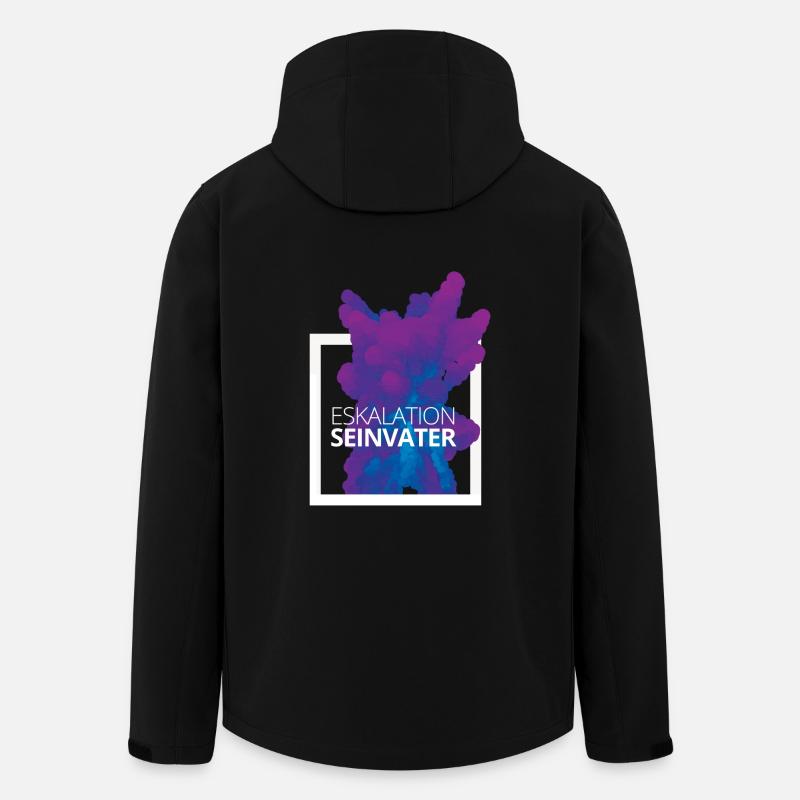 Eskalation sein Vater Design - Recycelte Männer Softshell-Jacke von Stanley/Stella - Schwarz